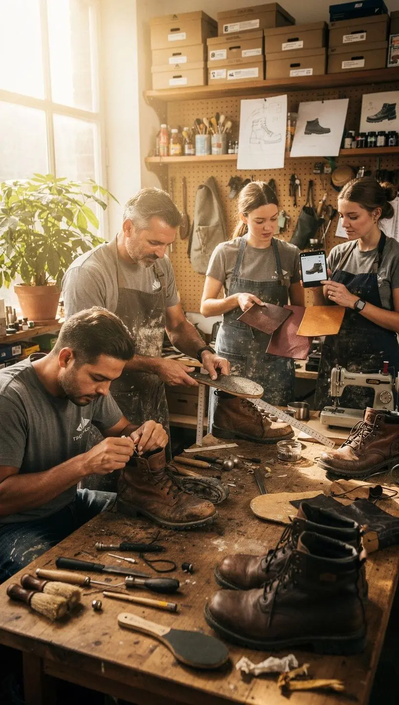 Handcrafted vs. machine-made shoe restoration comparison