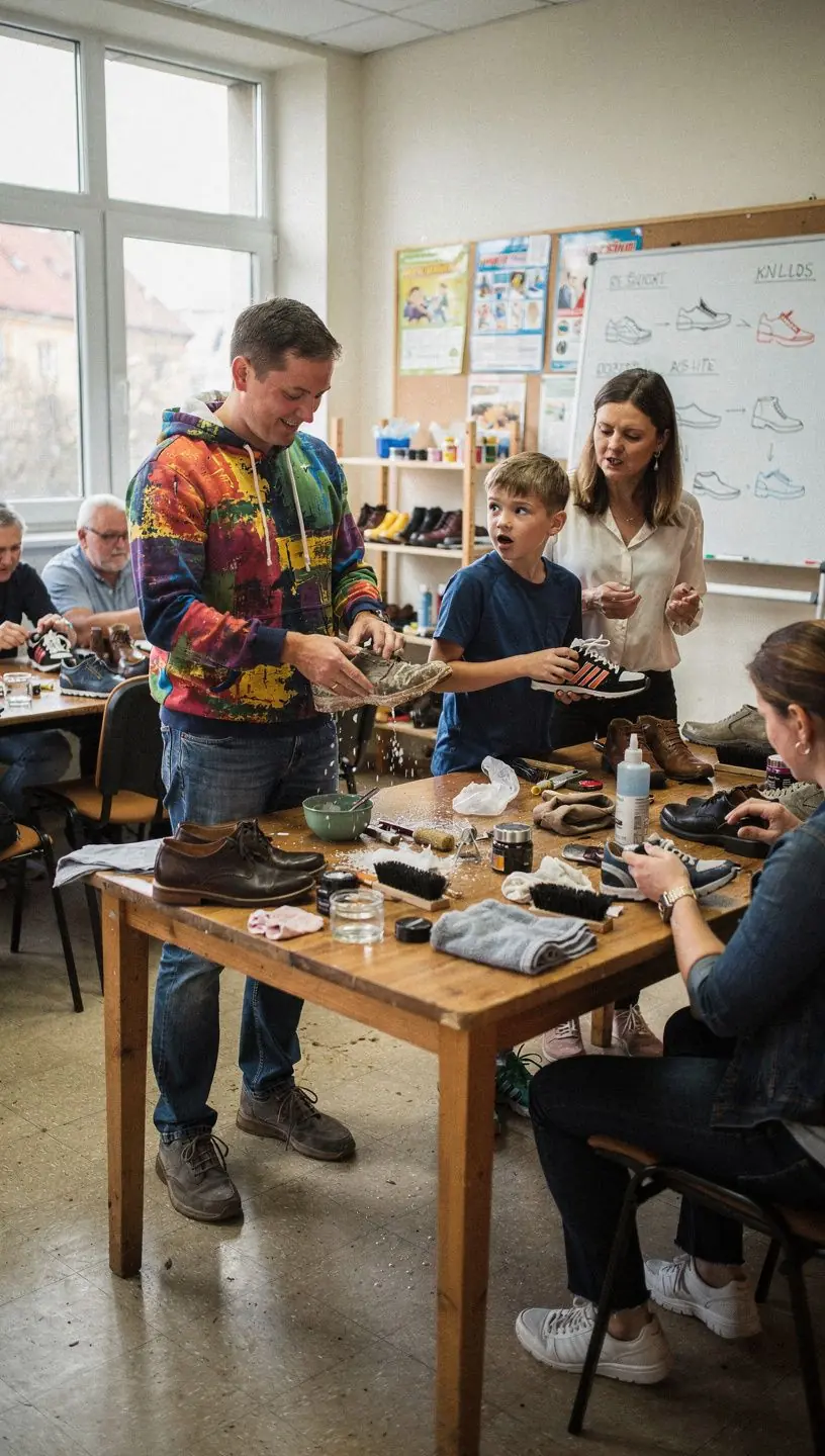 Properly fitted restored footwear highlighting quality craftsmanship