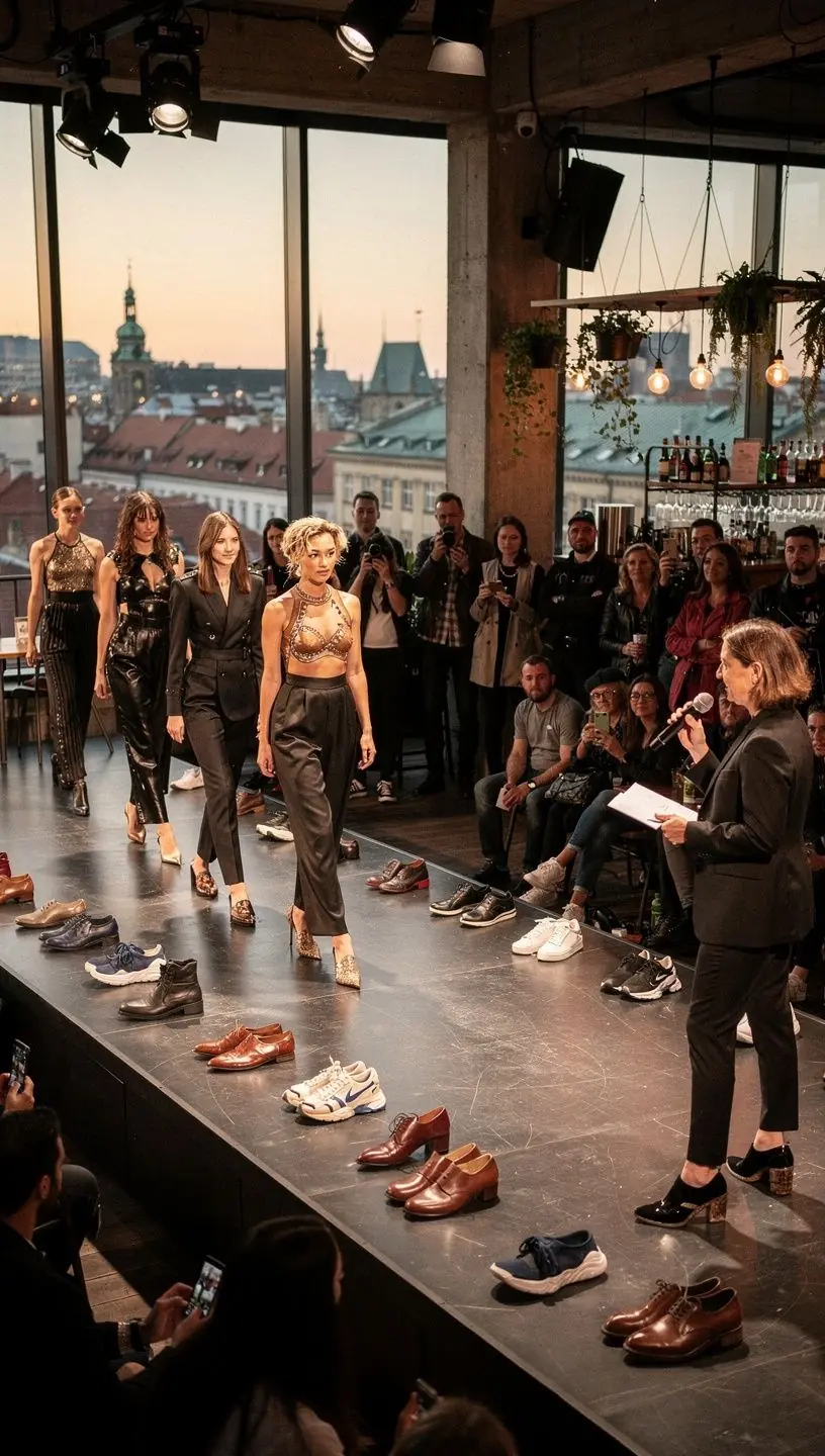 Restored shoes with cleaning tools and materials