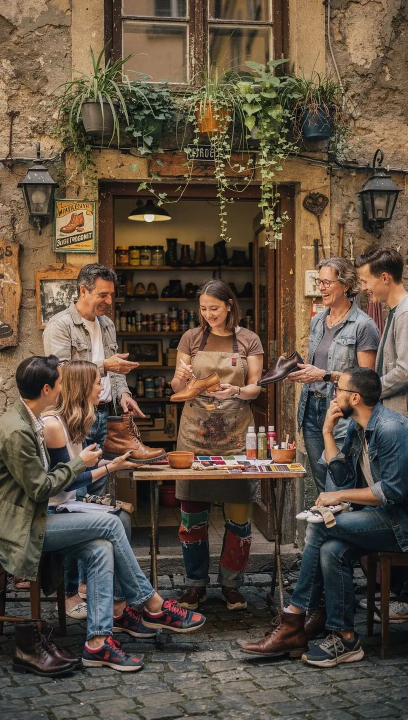Shoes showing signs of wear needing repair