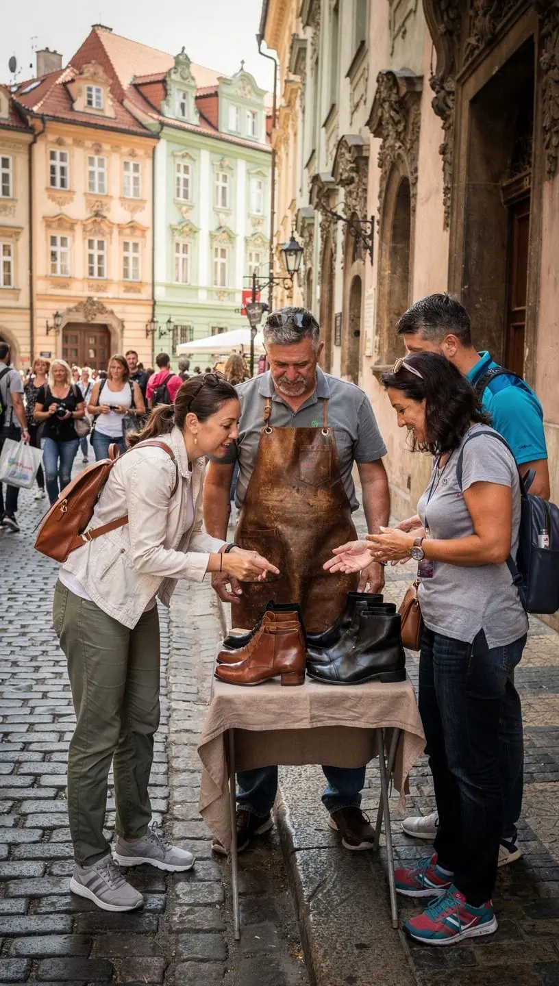 Shoe restoration process highlighting sustainability and customization.